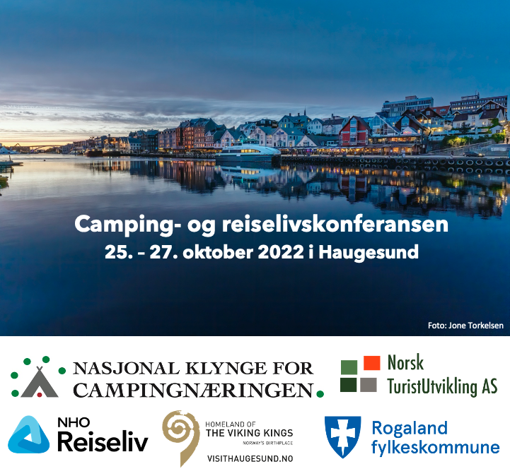 Banner fra Campingkonferansen Haugesund oktober 2022